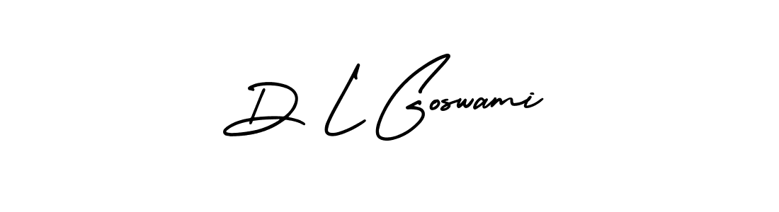How to Draw D L Goswami signature style? AmerikaSignatureDemo-Regular is a latest design signature styles for name D L Goswami. D L Goswami signature style 3 images and pictures png
