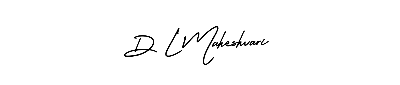 Best and Professional Signature Style for D L Maheshvari. AmerikaSignatureDemo-Regular Best Signature Style Collection. D L Maheshvari signature style 3 images and pictures png