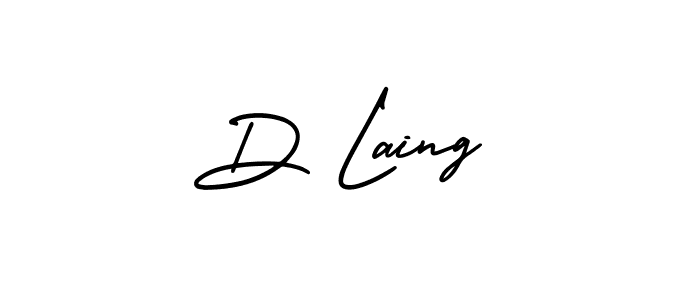 Create a beautiful signature design for name D Laing. With this signature (AmerikaSignatureDemo-Regular) fonts, you can make a handwritten signature for free. D Laing signature style 3 images and pictures png