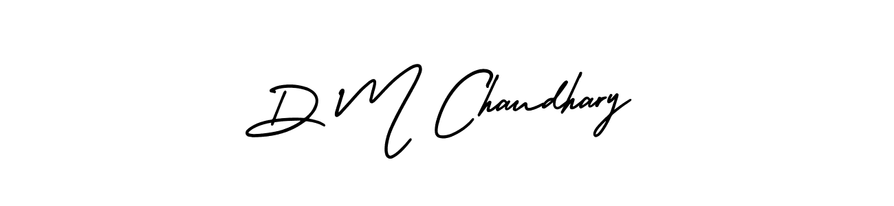 This is the best signature style for the D M Chaudhary name. Also you like these signature font (AmerikaSignatureDemo-Regular). Mix name signature. D M Chaudhary signature style 3 images and pictures png