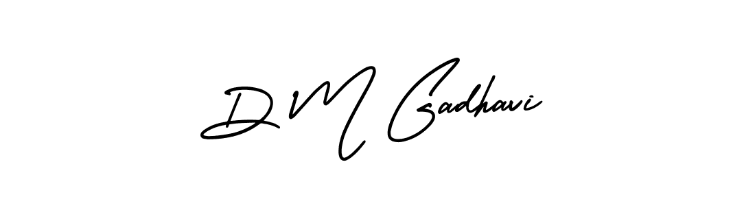 Design your own signature with our free online signature maker. With this signature software, you can create a handwritten (AmerikaSignatureDemo-Regular) signature for name D M Gadhavi. D M Gadhavi signature style 3 images and pictures png