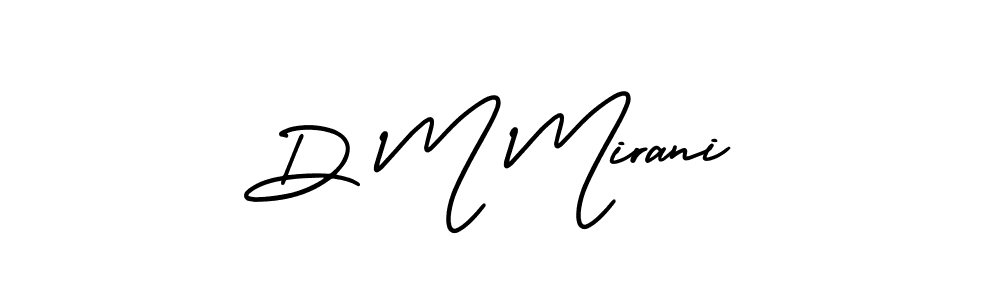 Create a beautiful signature design for name D M Mirani. With this signature (AmerikaSignatureDemo-Regular) fonts, you can make a handwritten signature for free. D M Mirani signature style 3 images and pictures png