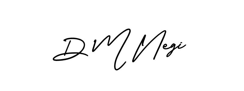 Make a beautiful signature design for name D M Negi. Use this online signature maker to create a handwritten signature for free. D M Negi signature style 3 images and pictures png