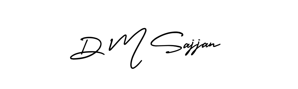 This is the best signature style for the D M Sajjan name. Also you like these signature font (AmerikaSignatureDemo-Regular). Mix name signature. D M Sajjan signature style 3 images and pictures png