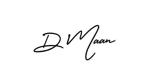 The best way (AmerikaSignatureDemo-Regular) to make a short signature is to pick only two or three words in your name. The name D Maan include a total of six letters. For converting this name. D Maan signature style 3 images and pictures png