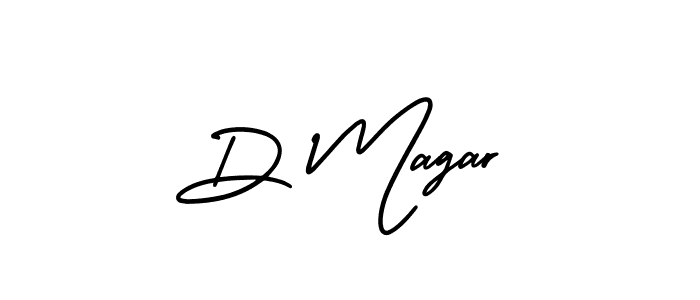How to make D Magar signature? AmerikaSignatureDemo-Regular is a professional autograph style. Create handwritten signature for D Magar name. D Magar signature style 3 images and pictures png