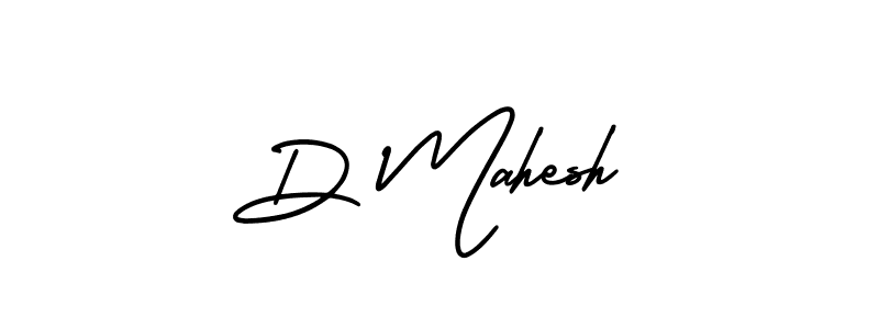 How to make D Mahesh signature? AmerikaSignatureDemo-Regular is a professional autograph style. Create handwritten signature for D Mahesh name. D Mahesh signature style 3 images and pictures png