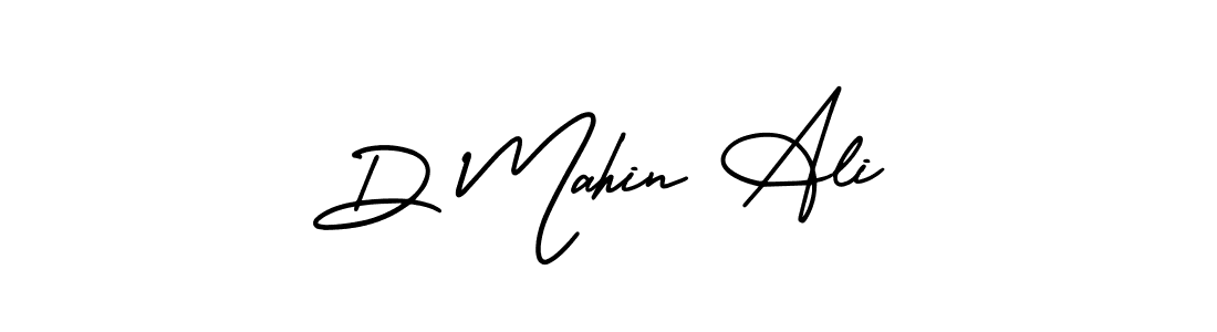 It looks lik you need a new signature style for name D Mahin Ali. Design unique handwritten (AmerikaSignatureDemo-Regular) signature with our free signature maker in just a few clicks. D Mahin Ali signature style 3 images and pictures png