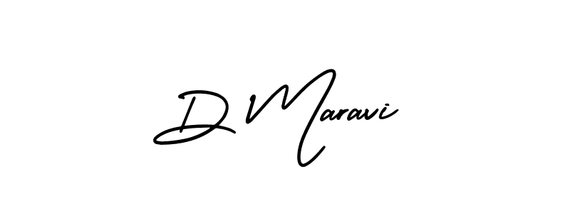 Create a beautiful signature design for name D Maravi. With this signature (AmerikaSignatureDemo-Regular) fonts, you can make a handwritten signature for free. D Maravi signature style 3 images and pictures png