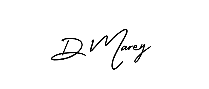 The best way (AmerikaSignatureDemo-Regular) to make a short signature is to pick only two or three words in your name. The name D Marey include a total of six letters. For converting this name. D Marey signature style 3 images and pictures png