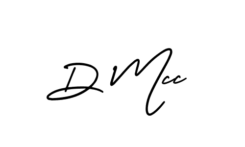 How to make D Mcc name signature. Use AmerikaSignatureDemo-Regular style for creating short signs online. This is the latest handwritten sign. D Mcc signature style 3 images and pictures png