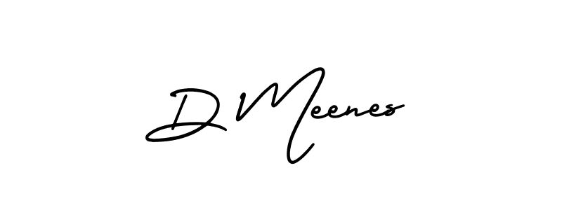 Make a short D Meenes signature style. Manage your documents anywhere anytime using AmerikaSignatureDemo-Regular. Create and add eSignatures, submit forms, share and send files easily. D Meenes signature style 3 images and pictures png