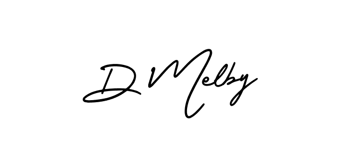 Also You can easily find your signature by using the search form. We will create D Melby name handwritten signature images for you free of cost using AmerikaSignatureDemo-Regular sign style. D Melby signature style 3 images and pictures png