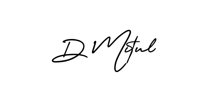 You should practise on your own different ways (AmerikaSignatureDemo-Regular) to write your name (D Mitul) in signature. don't let someone else do it for you. D Mitul signature style 3 images and pictures png