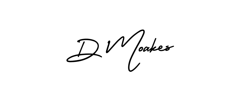 if you are searching for the best signature style for your name D Moakes. so please give up your signature search. here we have designed multiple signature styles  using AmerikaSignatureDemo-Regular. D Moakes signature style 3 images and pictures png