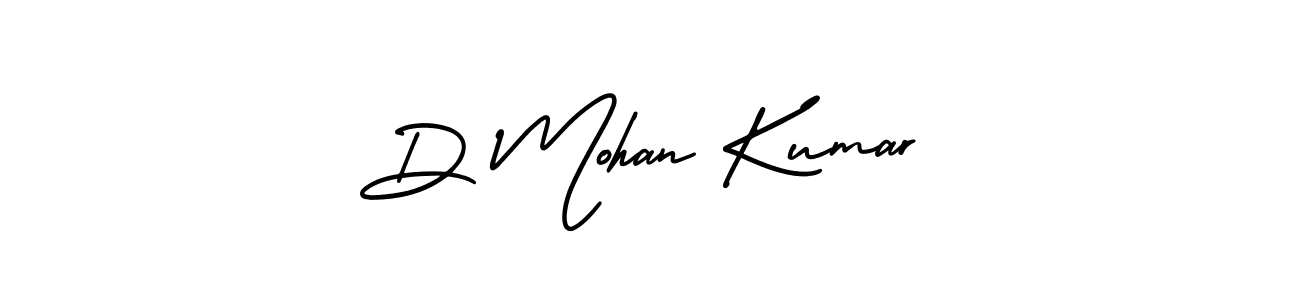 How to make D Mohan Kumar signature? AmerikaSignatureDemo-Regular is a professional autograph style. Create handwritten signature for D Mohan Kumar name. D Mohan Kumar signature style 3 images and pictures png