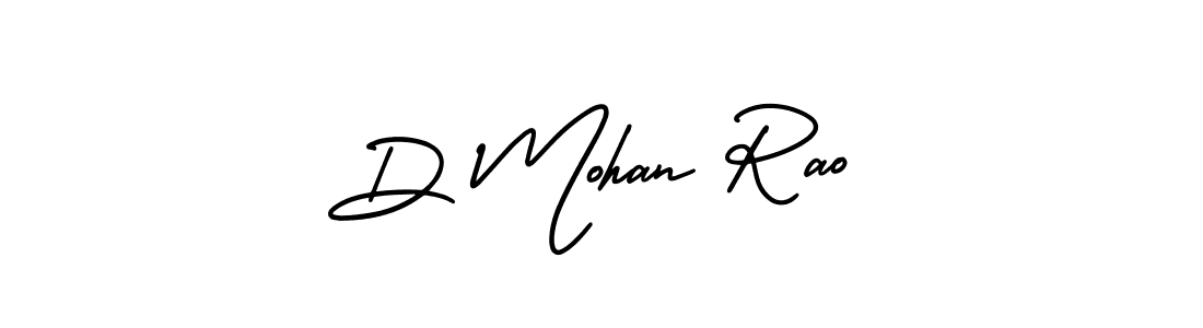 D Mohan Rao stylish signature style. Best Handwritten Sign (AmerikaSignatureDemo-Regular) for my name. Handwritten Signature Collection Ideas for my name D Mohan Rao. D Mohan Rao signature style 3 images and pictures png