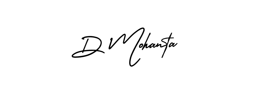 Create a beautiful signature design for name D Mohanta. With this signature (AmerikaSignatureDemo-Regular) fonts, you can make a handwritten signature for free. D Mohanta signature style 3 images and pictures png