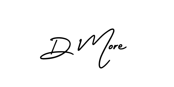 You should practise on your own different ways (AmerikaSignatureDemo-Regular) to write your name (D More) in signature. don't let someone else do it for you. D More signature style 3 images and pictures png