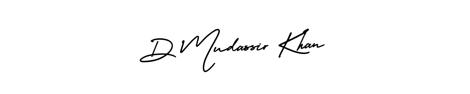 How to make D Mudassir Khan signature? AmerikaSignatureDemo-Regular is a professional autograph style. Create handwritten signature for D Mudassir Khan name. D Mudassir Khan signature style 3 images and pictures png