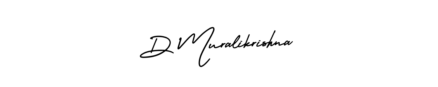 Create a beautiful signature design for name D Muralikrishna. With this signature (AmerikaSignatureDemo-Regular) fonts, you can make a handwritten signature for free. D Muralikrishna signature style 3 images and pictures png