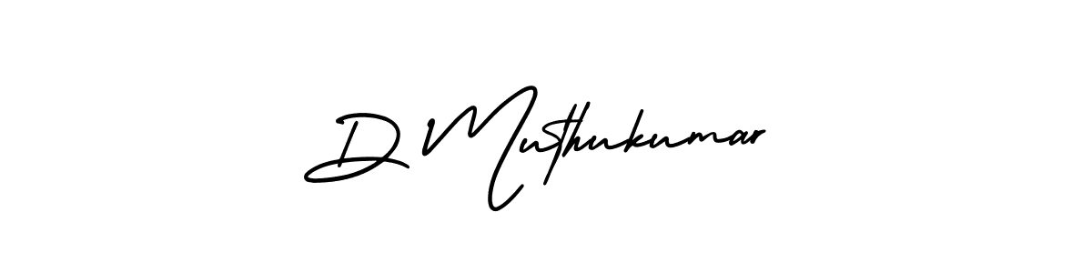 Make a beautiful signature design for name D Muthukumar. With this signature (AmerikaSignatureDemo-Regular) style, you can create a handwritten signature for free. D Muthukumar signature style 3 images and pictures png