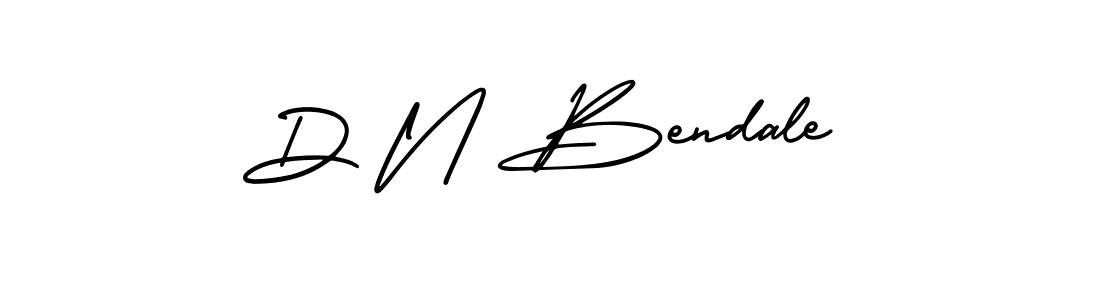 Create a beautiful signature design for name D N Bendale. With this signature (AmerikaSignatureDemo-Regular) fonts, you can make a handwritten signature for free. D N Bendale signature style 3 images and pictures png