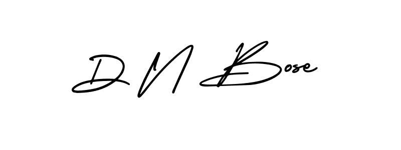 Also You can easily find your signature by using the search form. We will create D N Bose name handwritten signature images for you free of cost using AmerikaSignatureDemo-Regular sign style. D N Bose signature style 3 images and pictures png