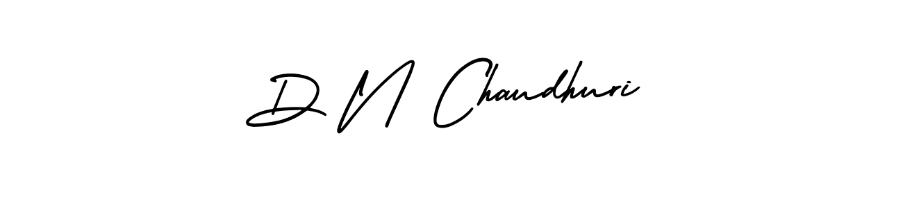 Design your own signature with our free online signature maker. With this signature software, you can create a handwritten (AmerikaSignatureDemo-Regular) signature for name D N Chaudhuri. D N Chaudhuri signature style 3 images and pictures png