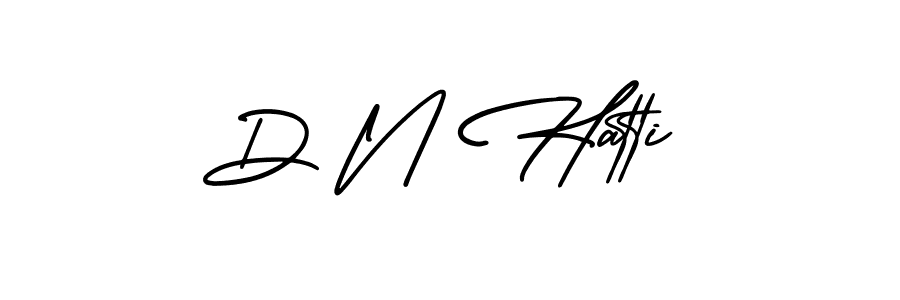 D N Hatti stylish signature style. Best Handwritten Sign (AmerikaSignatureDemo-Regular) for my name. Handwritten Signature Collection Ideas for my name D N Hatti. D N Hatti signature style 3 images and pictures png