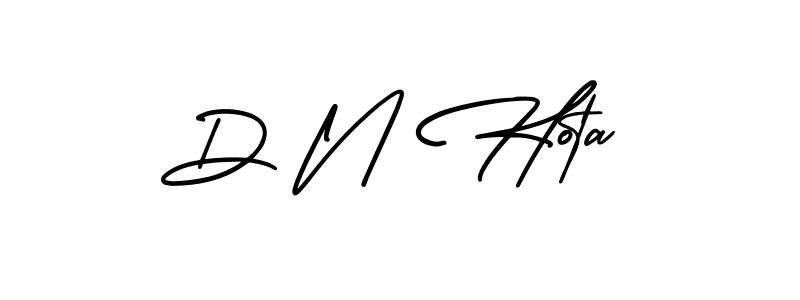 AmerikaSignatureDemo-Regular is a professional signature style that is perfect for those who want to add a touch of class to their signature. It is also a great choice for those who want to make their signature more unique. Get D N Hota name to fancy signature for free. D N Hota signature style 3 images and pictures png