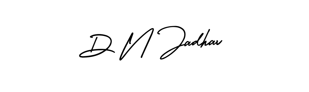 How to make D N Jadhav signature? AmerikaSignatureDemo-Regular is a professional autograph style. Create handwritten signature for D N Jadhav name. D N Jadhav signature style 3 images and pictures png