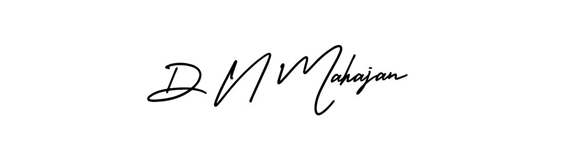 D N Mahajan stylish signature style. Best Handwritten Sign (AmerikaSignatureDemo-Regular) for my name. Handwritten Signature Collection Ideas for my name D N Mahajan. D N Mahajan signature style 3 images and pictures png