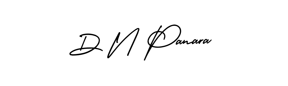 D N Panara stylish signature style. Best Handwritten Sign (AmerikaSignatureDemo-Regular) for my name. Handwritten Signature Collection Ideas for my name D N Panara. D N Panara signature style 3 images and pictures png