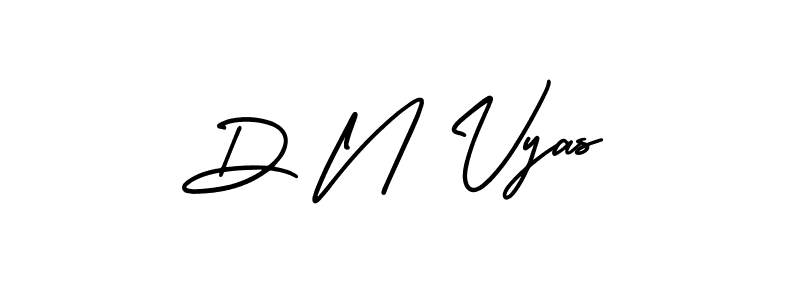 Use a signature maker to create a handwritten signature online. With this signature software, you can design (AmerikaSignatureDemo-Regular) your own signature for name D N Vyas. D N Vyas signature style 3 images and pictures png