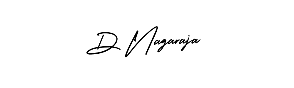 Make a beautiful signature design for name D Nagaraja. With this signature (AmerikaSignatureDemo-Regular) style, you can create a handwritten signature for free. D Nagaraja signature style 3 images and pictures png