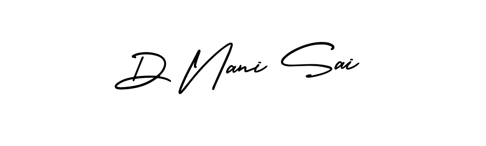 It looks lik you need a new signature style for name D Nani Sai. Design unique handwritten (AmerikaSignatureDemo-Regular) signature with our free signature maker in just a few clicks. D Nani Sai signature style 3 images and pictures png