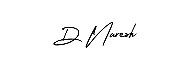 Also we have D Naresh name is the best signature style. Create professional handwritten signature collection using AmerikaSignatureDemo-Regular autograph style. D Naresh signature style 3 images and pictures png