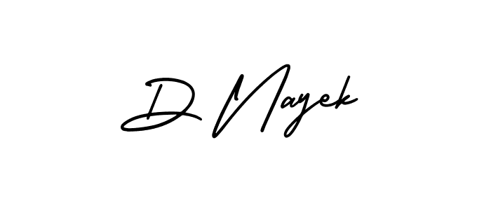 Make a beautiful signature design for name D Nayek. With this signature (AmerikaSignatureDemo-Regular) style, you can create a handwritten signature for free. D Nayek signature style 3 images and pictures png
