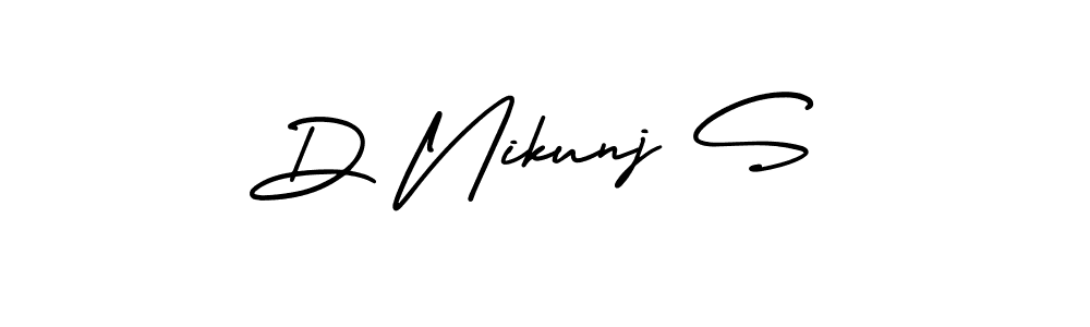 Make a beautiful signature design for name D Nikunj S. With this signature (AmerikaSignatureDemo-Regular) style, you can create a handwritten signature for free. D Nikunj S signature style 3 images and pictures png