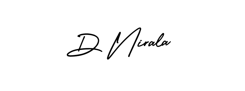 Design your own signature with our free online signature maker. With this signature software, you can create a handwritten (AmerikaSignatureDemo-Regular) signature for name D Nirala. D Nirala signature style 3 images and pictures png