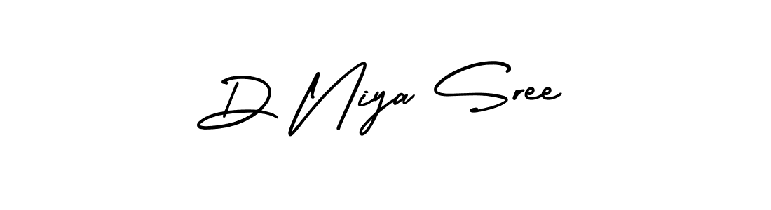 Check out images of Autograph of D Niya Sree name. Actor D Niya Sree Signature Style. AmerikaSignatureDemo-Regular is a professional sign style online. D Niya Sree signature style 3 images and pictures png