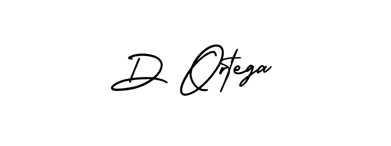 Design your own signature with our free online signature maker. With this signature software, you can create a handwritten (AmerikaSignatureDemo-Regular) signature for name D Ortega. D Ortega signature style 3 images and pictures png
