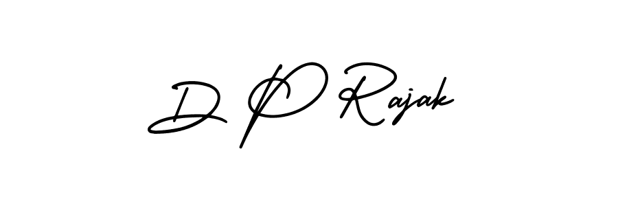 Create a beautiful signature design for name D P Rajak. With this signature (AmerikaSignatureDemo-Regular) fonts, you can make a handwritten signature for free. D P Rajak signature style 3 images and pictures png