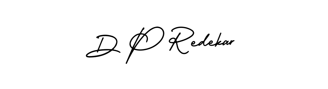 This is the best signature style for the D P Redekar name. Also you like these signature font (AmerikaSignatureDemo-Regular). Mix name signature. D P Redekar signature style 3 images and pictures png