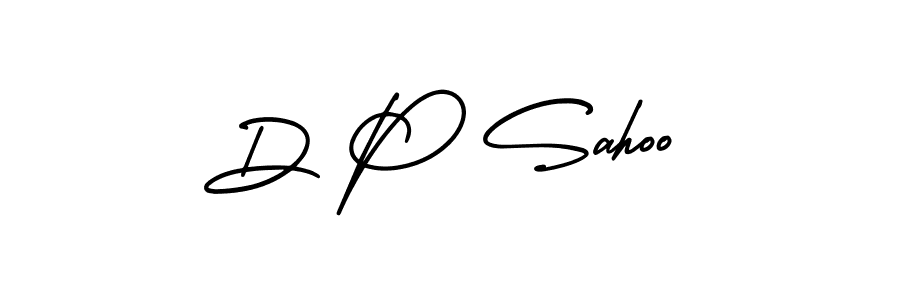 Use a signature maker to create a handwritten signature online. With this signature software, you can design (AmerikaSignatureDemo-Regular) your own signature for name D P Sahoo. D P Sahoo signature style 3 images and pictures png