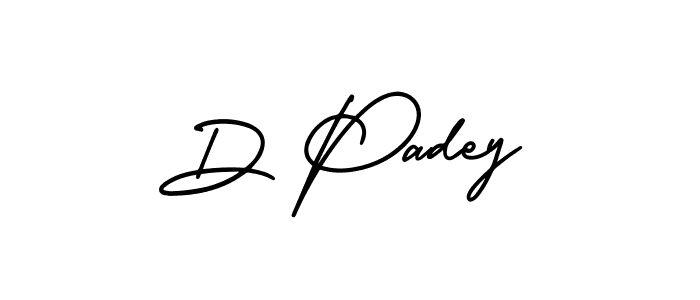 This is the best signature style for the D Padey name. Also you like these signature font (AmerikaSignatureDemo-Regular). Mix name signature. D Padey signature style 3 images and pictures png