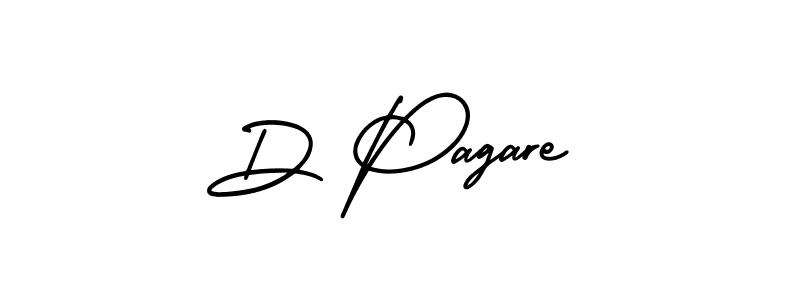 Design your own signature with our free online signature maker. With this signature software, you can create a handwritten (AmerikaSignatureDemo-Regular) signature for name D Pagare. D Pagare signature style 3 images and pictures png