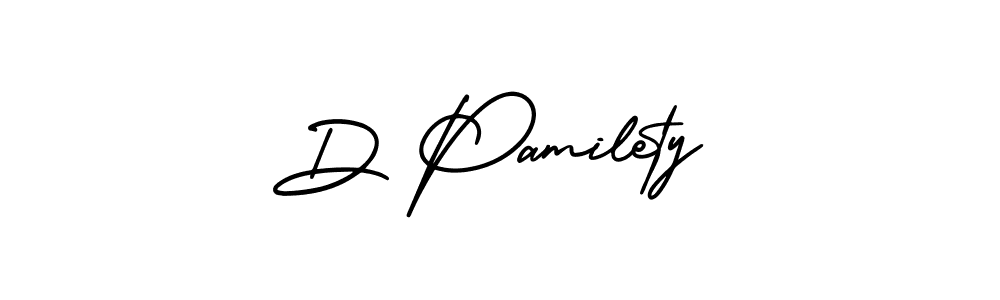 Also we have D Pamilety name is the best signature style. Create professional handwritten signature collection using AmerikaSignatureDemo-Regular autograph style. D Pamilety signature style 3 images and pictures png