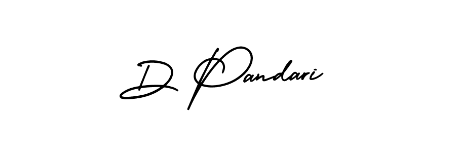 Make a beautiful signature design for name D Pandari. Use this online signature maker to create a handwritten signature for free. D Pandari signature style 3 images and pictures png